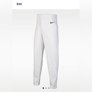 Nike youth White Baseball Pants